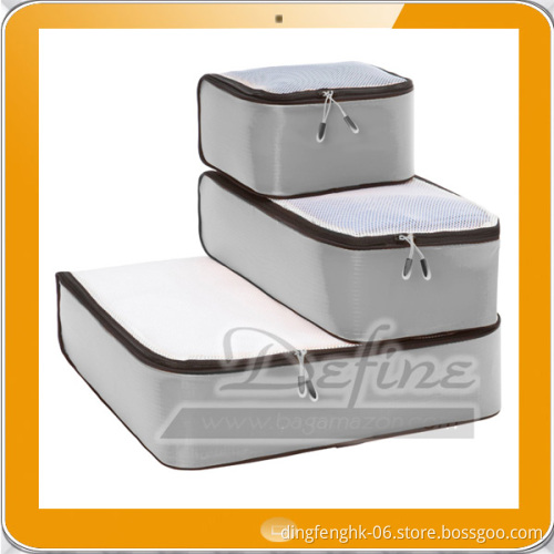 Nylon Set of 3 Ultralight Packing Cubes Travel Luggage Storage Set